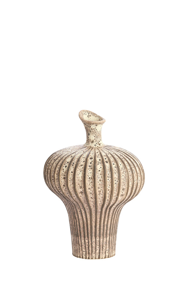 Light & Living Accessories Vase deco 23x22x32,5 cm NEVANO matt dark brown+cream House of Isabella UK
