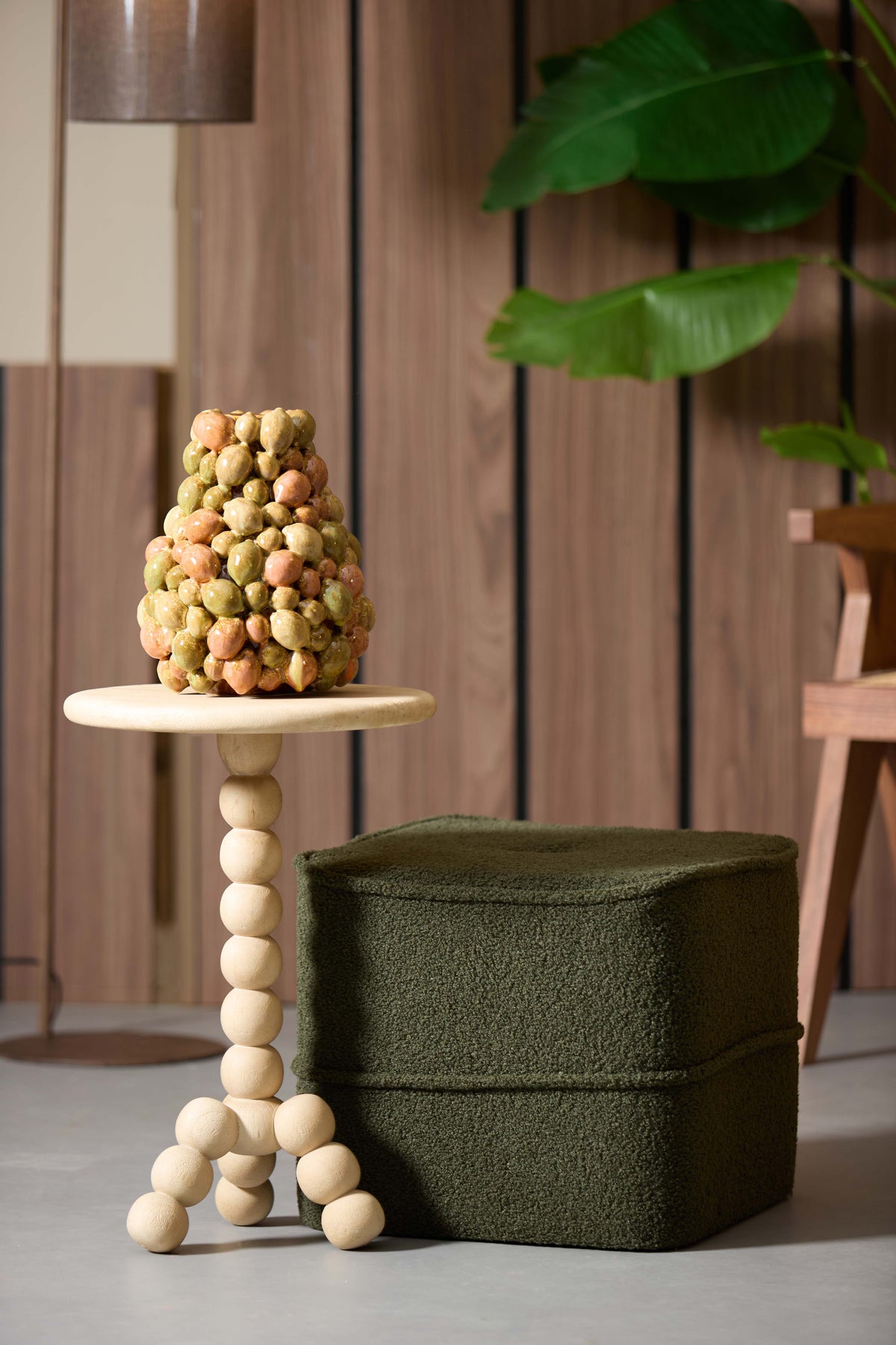 Light & Living Accessories Vase deco 23x27 cm CITRUS ceramics brown-orange+green House of Isabella UK