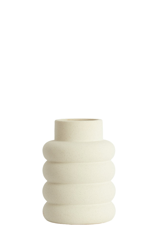 Light & Living Accessories Vase deco 23x32,5 cm TRIORA ceramics matt cream House of Isabella UK