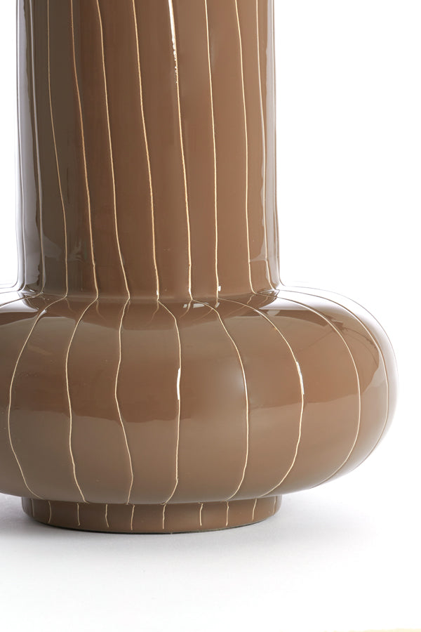 Light & Living Accessories Vase deco 23x33 cm ASANO brown-cream House of Isabella UK