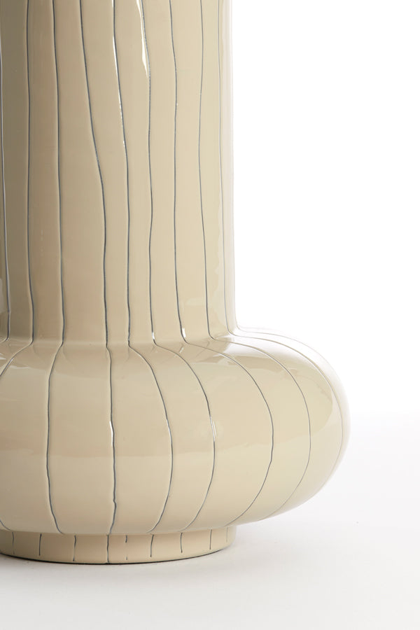 Light & Living Accessories Vase deco 23x33 cm ASANO cream-dark brown House of Isabella UK