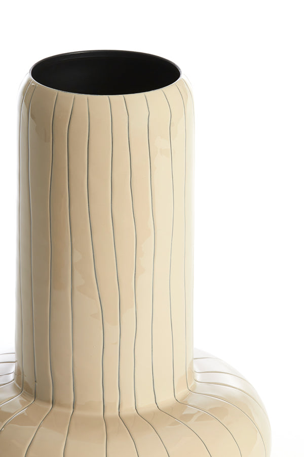 Light & Living Accessories Vase deco 23x33 cm ASANO cream-dark brown House of Isabella UK