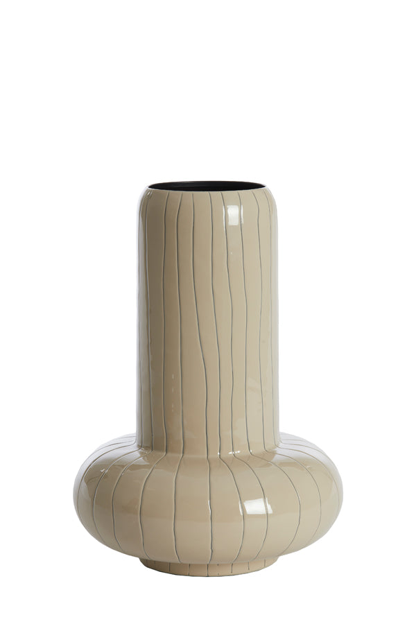 Light & Living Accessories Vase deco 23x33 cm ASANO cream-dark brown House of Isabella UK