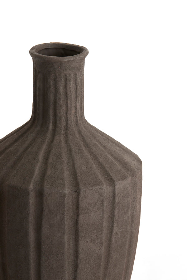 Light & Living Accessories Vase deco 23x43,5 cm AYNA ceramics dark brown House of Isabella UK