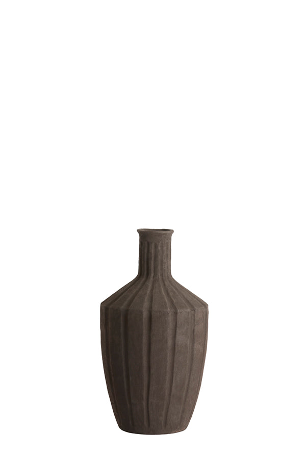 Light & Living Accessories Vase deco 23x43,5 cm AYNA ceramics dark brown House of Isabella UK