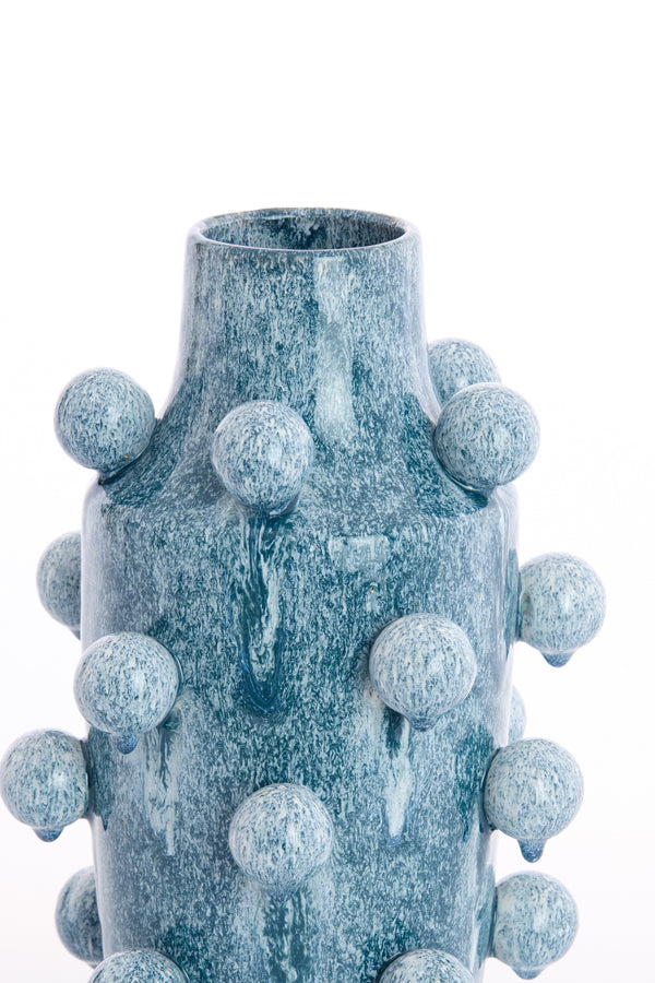 Light & Living Accessories Vase deco 23x43 cm MOLLY ceramics blue House of Isabella UK