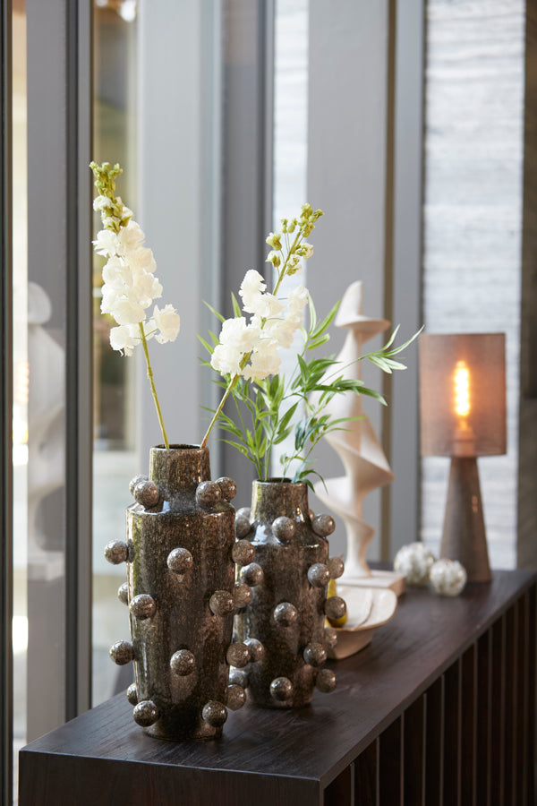 Light & Living Accessories Vase deco 23x43 cm MOLLY ceramics dark brown House of Isabella UK