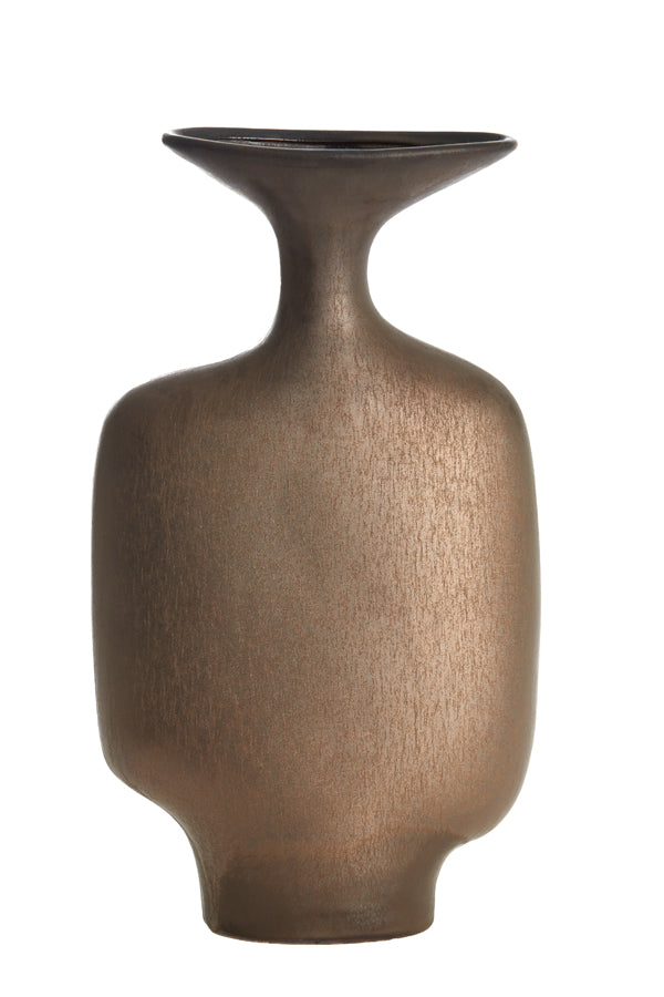 Light & Living Accessories Vase deco 23x9,5x40,5 cm TROVO ceramics matt dark bronze House of Isabella UK