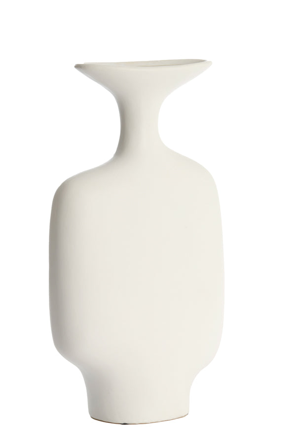 Light & Living Accessories Vase deco 23x9,5x40,5 cm TROVO ceramics white House of Isabella UK