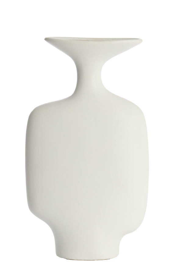 Light & Living Accessories Vase deco 23x9,5x40,5 cm TROVO ceramics white House of Isabella UK