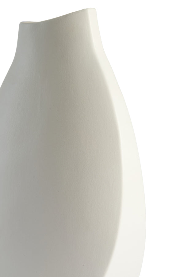 Light & Living Accessories Vase deco 23x9x31,5 cm VOLANO ceramics matt cream House of Isabella UK