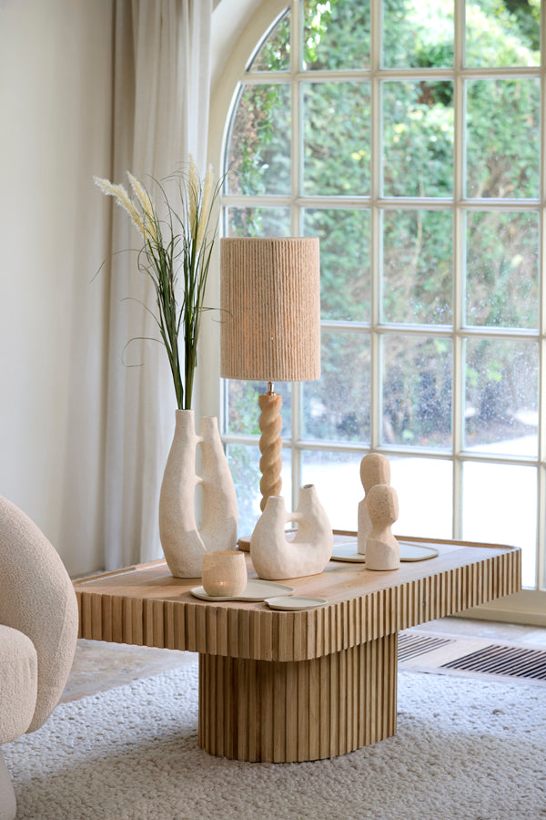 Light & Living Accessories Vase deco 24,5x11x21,5 cm KATHA ceramics matt cream House of Isabella UK
