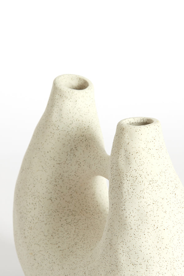 Light & Living Accessories Vase deco 24,5x11x21,5 cm KATHA ceramics matt cream House of Isabella UK