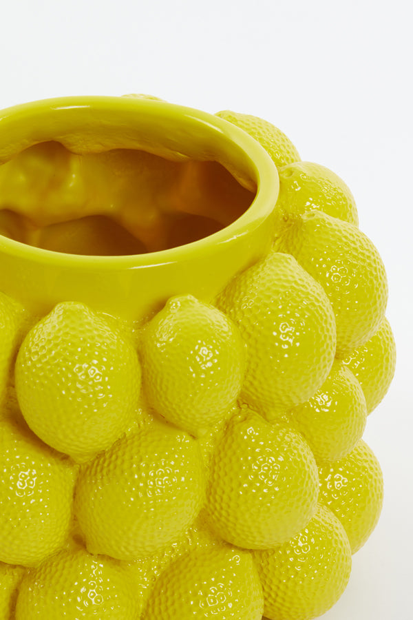 Light & Living Accessories Vase deco 24,5x18 cm LEMON yellow House of Isabella UK