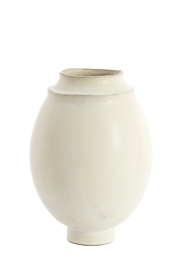 Light & Living Accessories Vase deco 24,5x33,5 cm LOREA ceramics matt cream House of Isabella UK