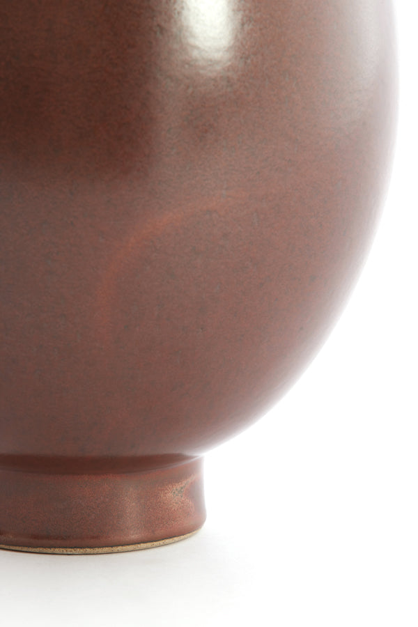 Light & Living Accessories Vase deco 24,5x33,5 cm LOREA ceramics matt dark red-brown House of Isabella UK