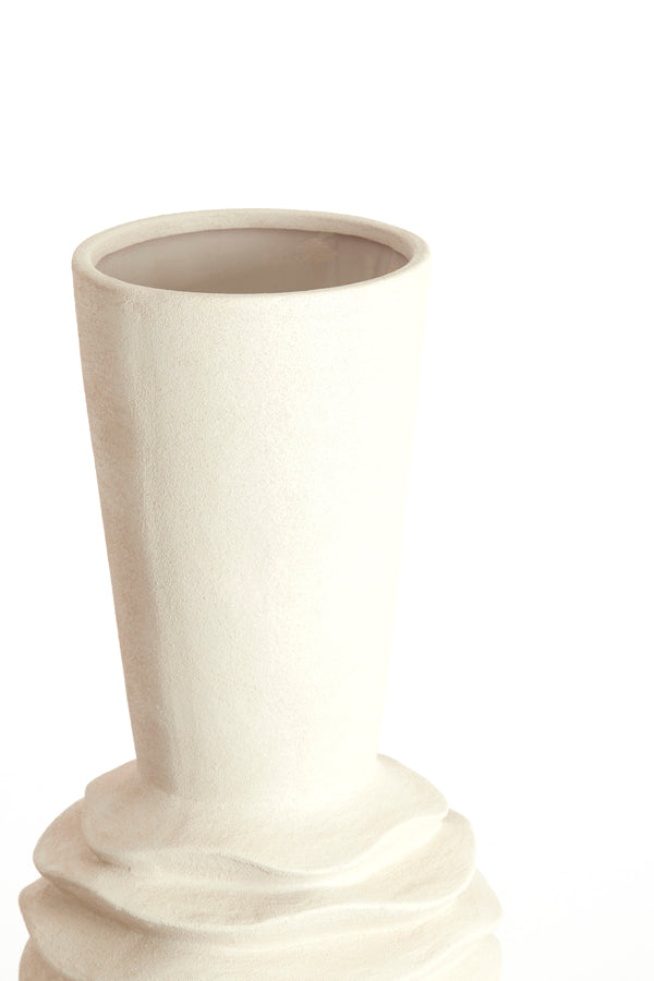 Light & Living Accessories Vase deco 24,5x73 cm OLIVORA ceramics cream House of Isabella UK