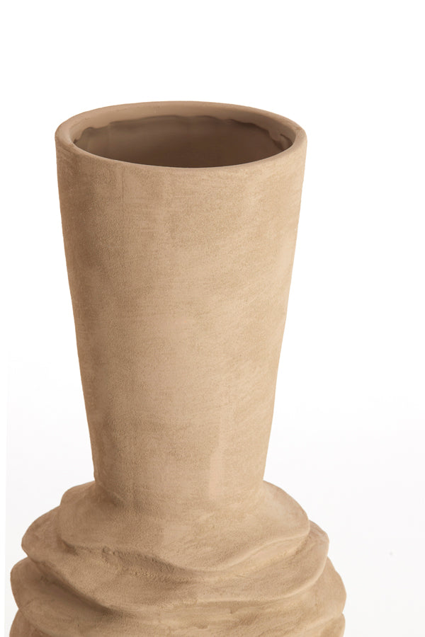Light & Living Accessories Vase deco 24,5x73 cm OLIVORA ceramics light brown House of Isabella UK