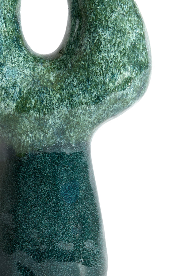 Light & Living Accessories Vase deco 24x12x46 cm KATHA ceramics petrol House of Isabella UK