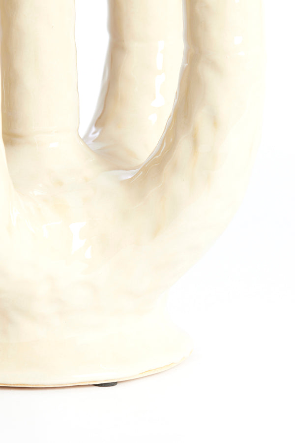 Light & Living Accessories Vase deco 24x18x36 cm LEONJO ceramics sand-beige House of Isabella UK