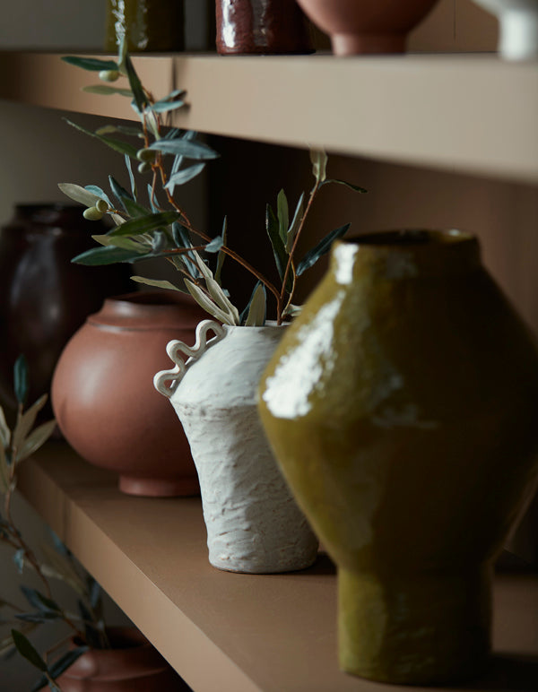Light & Living Accessories Vase deco 24x20,5x28 cm VOLCA ceramics cream House of Isabella UK