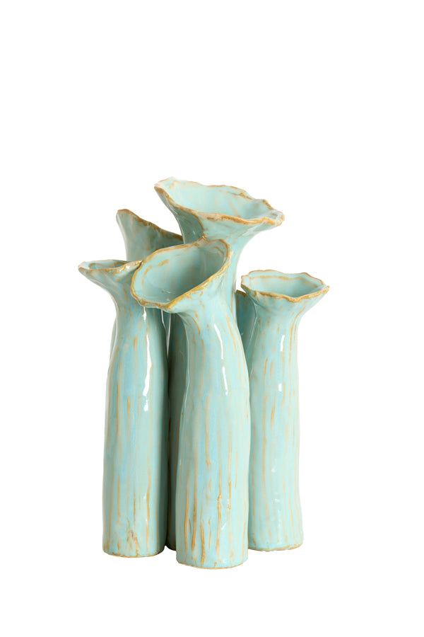 Light & Living Accessories Vase deco 24x21x31 cm MISURINA ceramics light blue House of Isabella UK