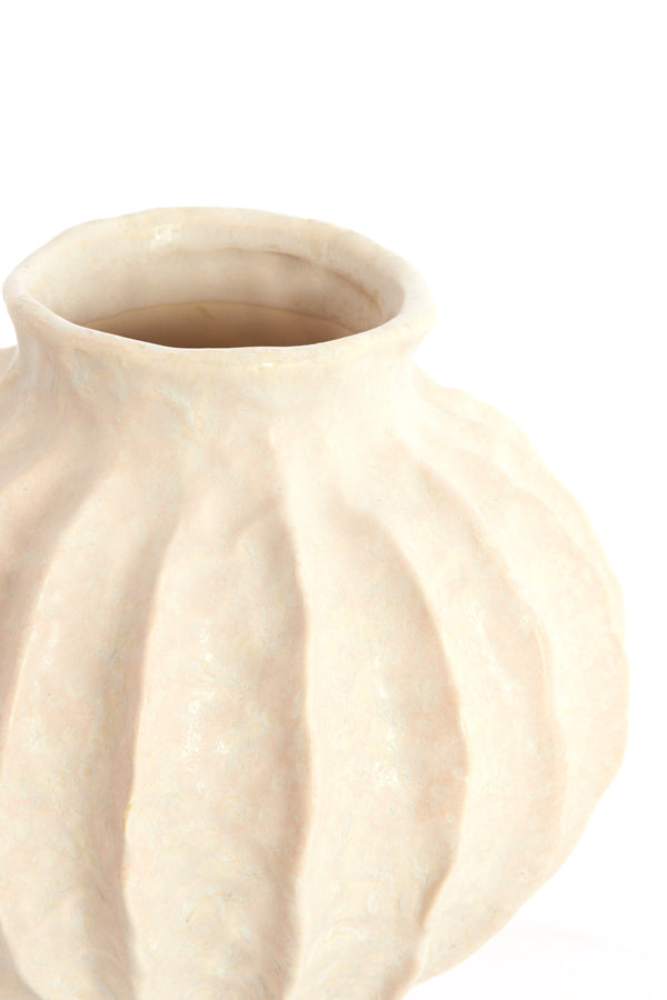 Light & Living Accessories Vase deco 24x28,5 cm HAKONE ceramics cream House of Isabella UK