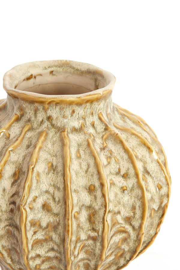 Light & Living Accessories Vase deco 24x28,5 cm HAKONE ceramics olive green House of Isabella UK