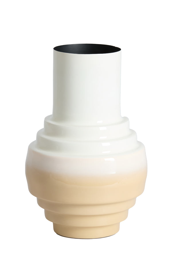 Light & Living Accessories Vase deco 24x36 cm CARIMA cream+beige House of Isabella UK