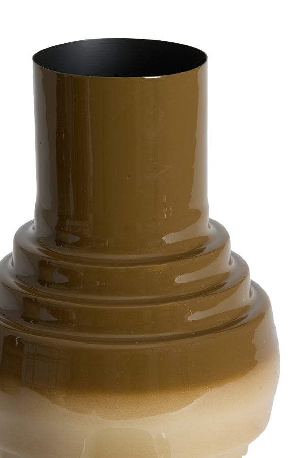 Light & Living Accessories Vase deco 24x36 cm CARIMA dark brown+sand House of Isabella UK