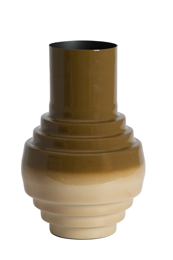 Light & Living Accessories Vase deco 24x36 cm CARIMA dark brown+sand House of Isabella UK
