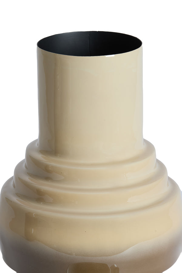 Light & Living Accessories Vase deco 24x36 cm CARIMA taupe+dark brown House of Isabella UK