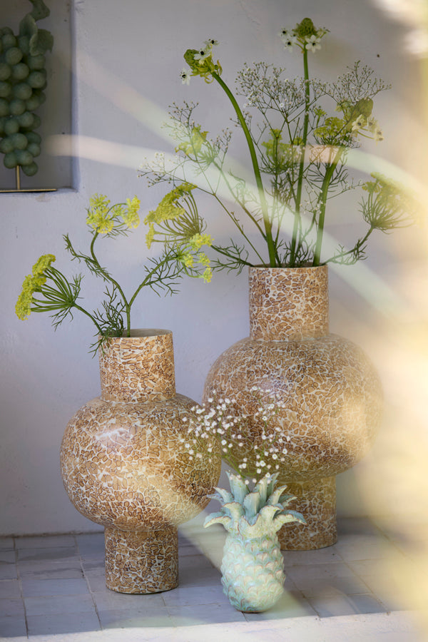 Light & Living Accessories Vase deco 24x38 cm GIRONA bamboo natural House of Isabella UK
