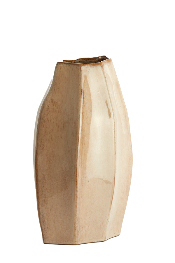 Light & Living Accessories Vase deco 25,5x21,5x42,5 cm CHIADO shiny beige House of Isabella UK