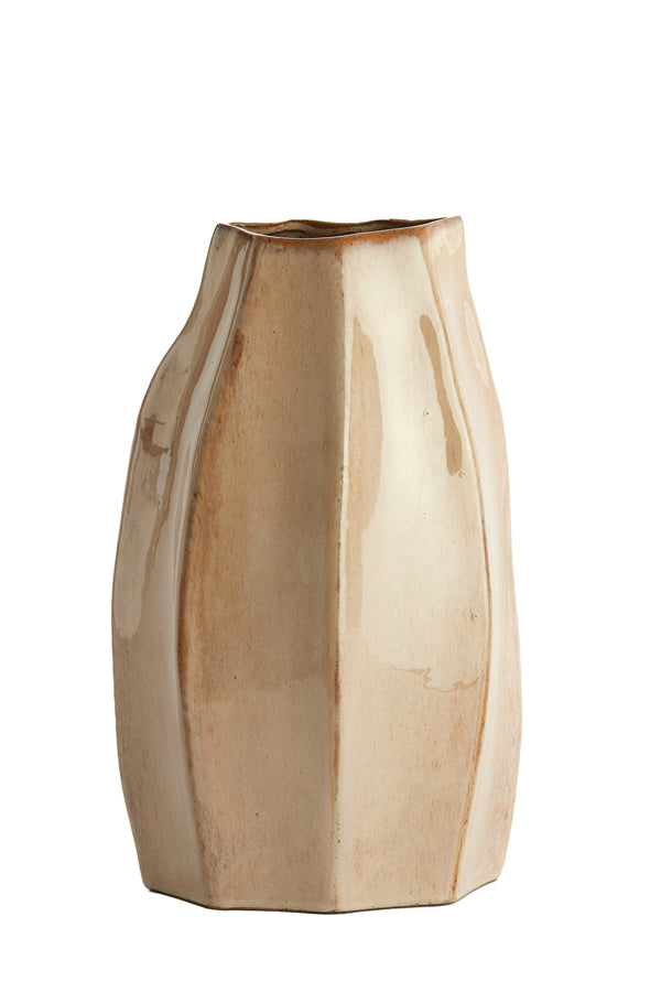 Light & Living Accessories Vase deco 25,5x21,5x42,5 cm CHIADO shiny beige House of Isabella UK