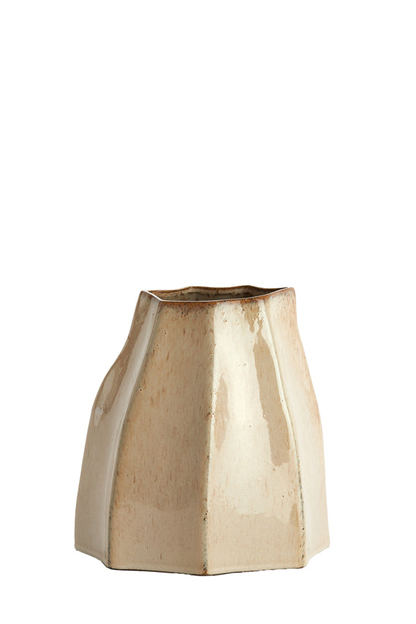 Light & Living Accessories Vase deco 25,5x22x27 cm CHIADO shiny beige House of Isabella UK