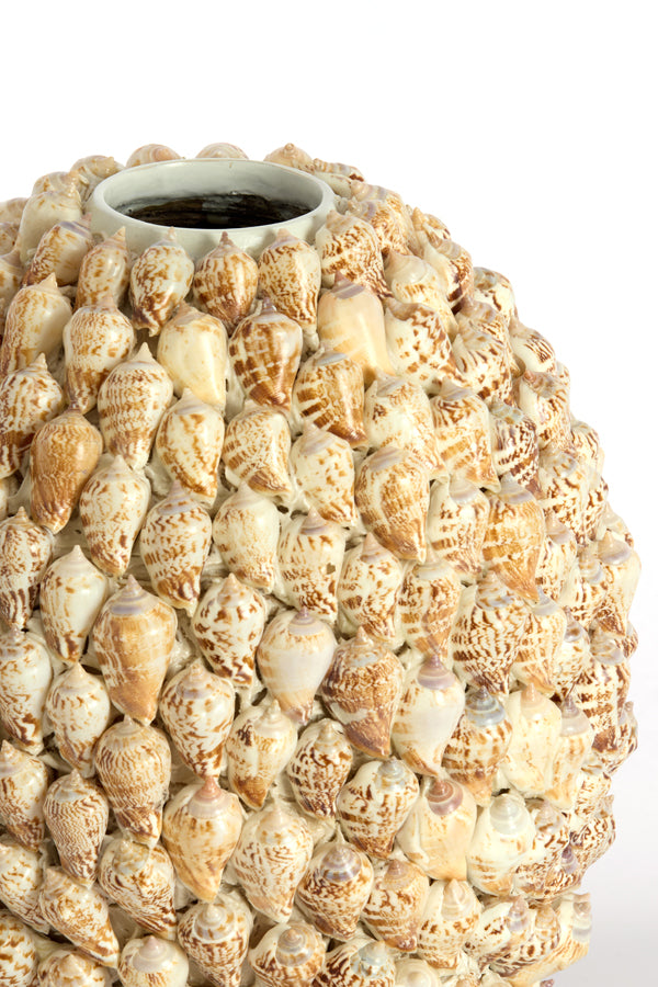 Light & Living Accessories Vase deco 25,5x28 cm SHELL cream-sand House of Isabella UK