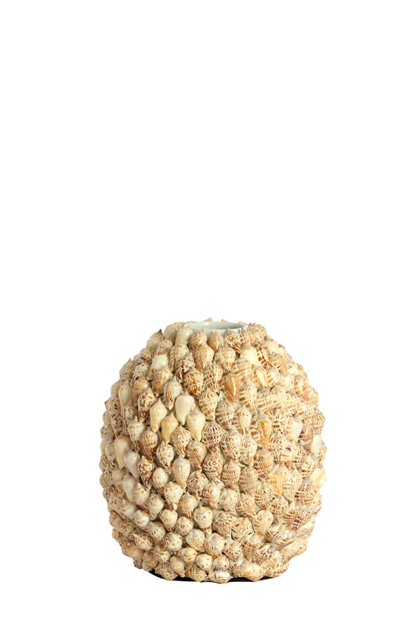 Light & Living Accessories Vase deco 25,5x28 cm SHELL cream-sand House of Isabella UK