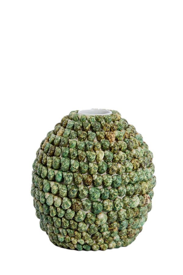 Light & Living Accessories Vase deco 25,5x28 cm SHELL green House of Isabella UK