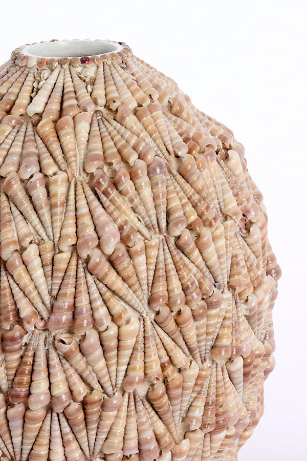 Light & Living Accessories Vase deco 25,5x28 cm SHELL sand-taupe House of Isabella UK