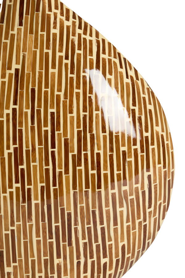 Light & Living Accessories Vase deco 25x11x32 cm LORCA bamboo brown House of Isabella UK
