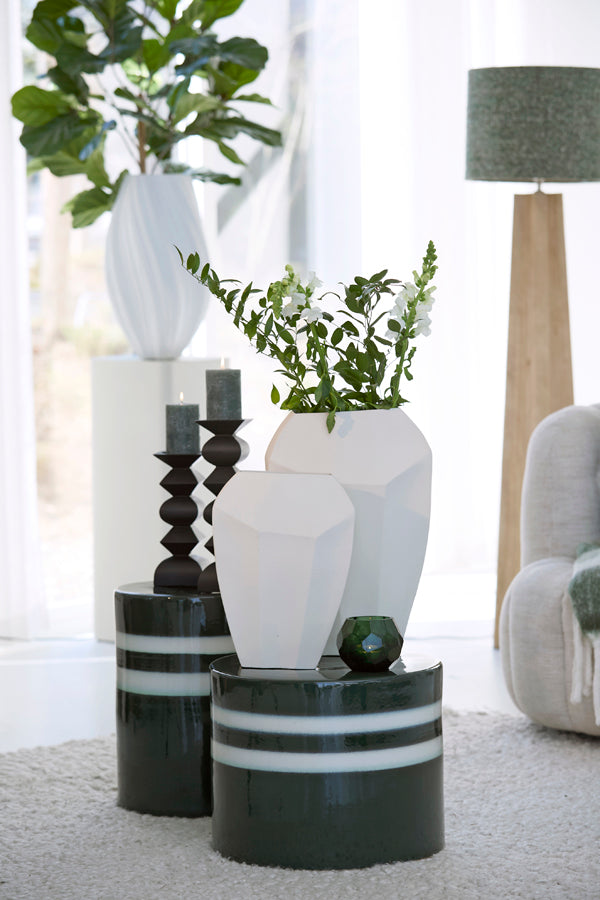 Light & Living Accessories Vase deco 25x11x34 cm CORDOBA matt cream House of Isabella UK