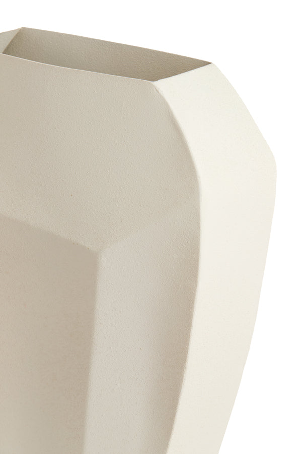 Light & Living Accessories Vase deco 25x11x34 cm CORDOBA matt cream House of Isabella UK
