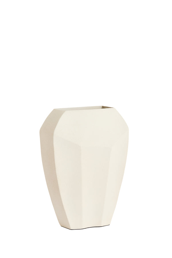 Light & Living Accessories Vase deco 25x11x34 cm CORDOBA matt cream House of Isabella UK