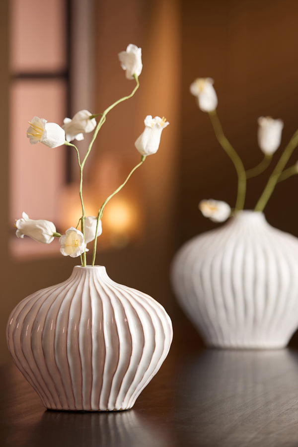 Light & Living Accessories Vase deco 25x14x20 cm LORITO ceramics cream House of Isabella UK