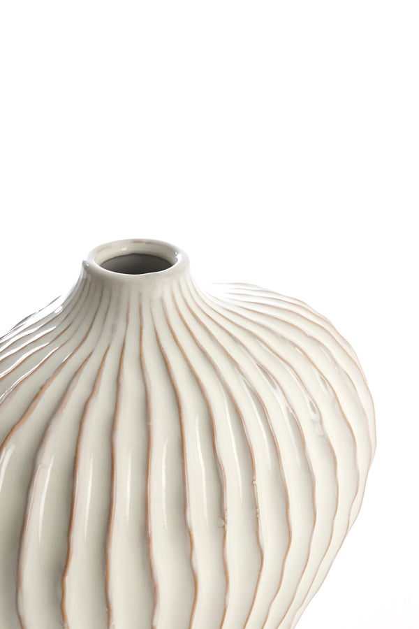 Light & Living Accessories Vase deco 25x14x20 cm LORITO ceramics cream House of Isabella UK