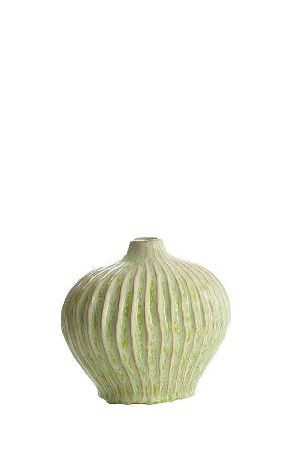 Light & Living Accessories Vase deco 25x14x20 cm LORITO ceramics mint green House of Isabella UK