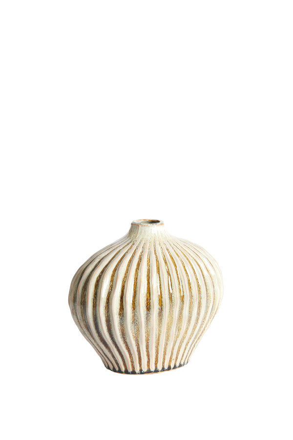Light & Living Accessories Vase deco 25x14x20 cm LORITO ceramics olive green House of Isabella UK