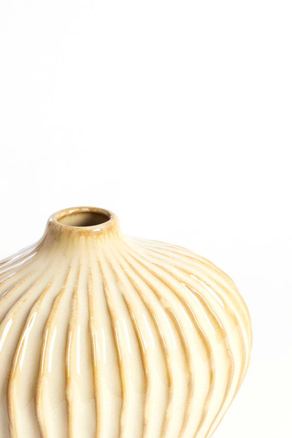 Light & Living Accessories Vase deco 25x14x20 cm LORITO ceramics sand-beige House of Isabella UK