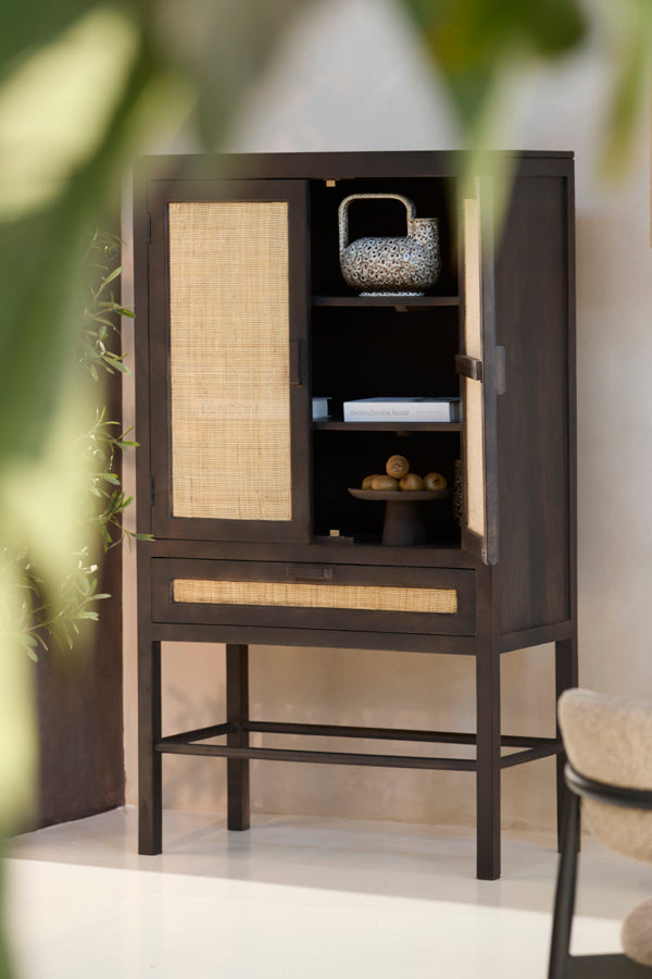 Light & Living Accessories Vase deco 25x14x24 cm SERRES ceramics cream+black House of Isabella UK